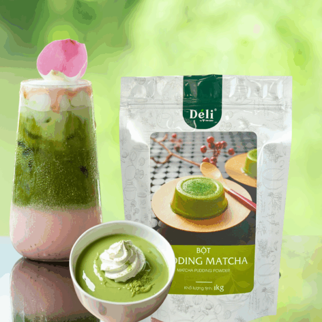 Pudding matcha Déli