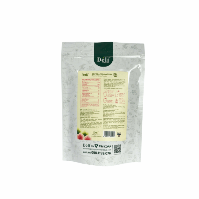 Bột trà sữa matcha 3in1 Déli - 1kg (25 ly) - Image 3