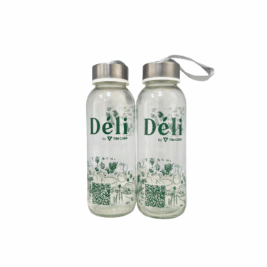 Combo 2 chai thủy tinh Déli