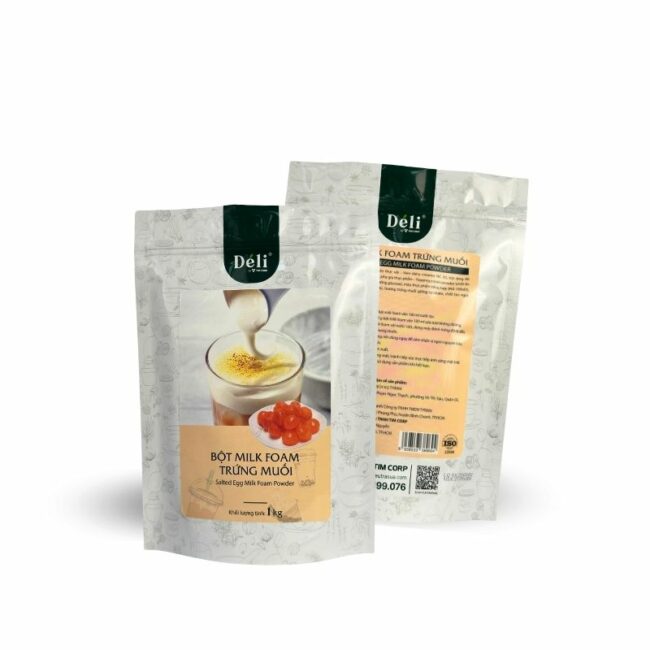 Bột milk foam trứng muối Déli - 1kg - Hình ảnh 4