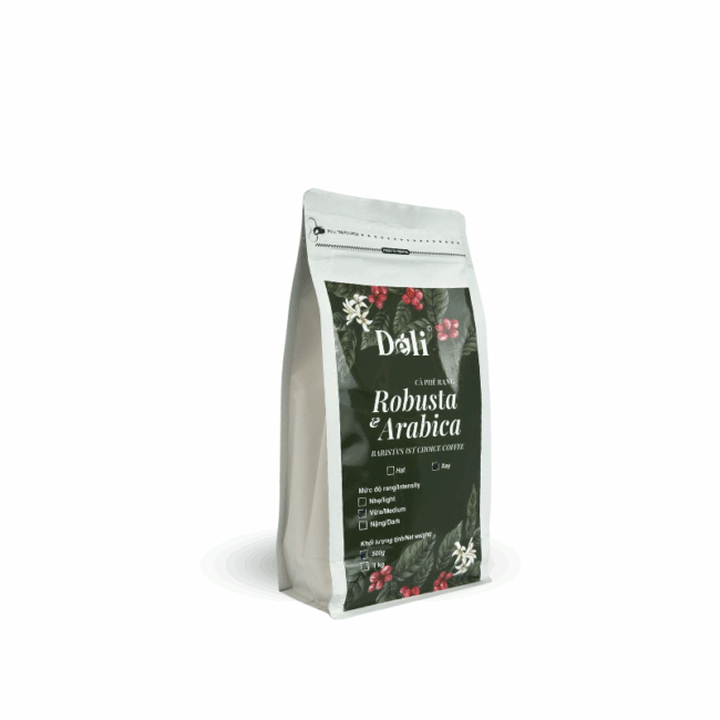 Cà Phê Bột Rang Xay 500g - 100% Robusta & Arabica - Hình ảnh 4