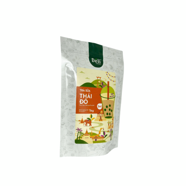 Bột trà sữa thái đỏ 3in1 Déli - 1kg (25 ly) - Hình ảnh 4