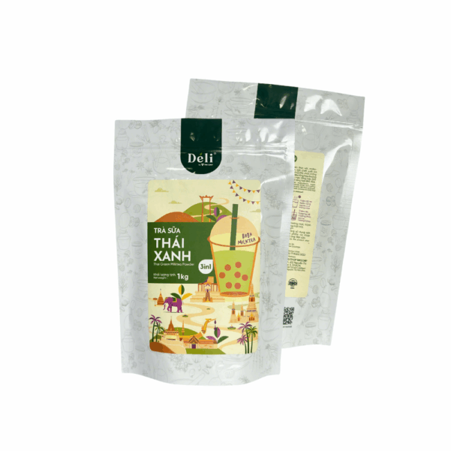 Bột trà sữa thái xanh 3in1 Déli - 1kg (25 ly) - Hình ảnh 6