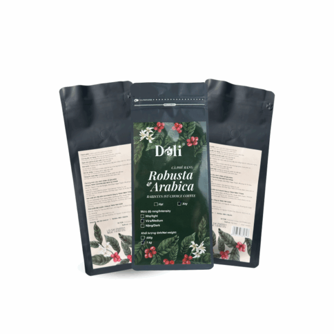 Cà Phê Bột Rang Xay 1kg - 100% Robusta & Arabica - Hình ảnh 3