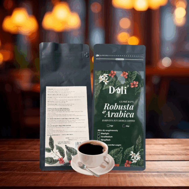 Cà Phê Bột Rang Xay 1kg - 100% Robusta & Arabica - Hình ảnh 5