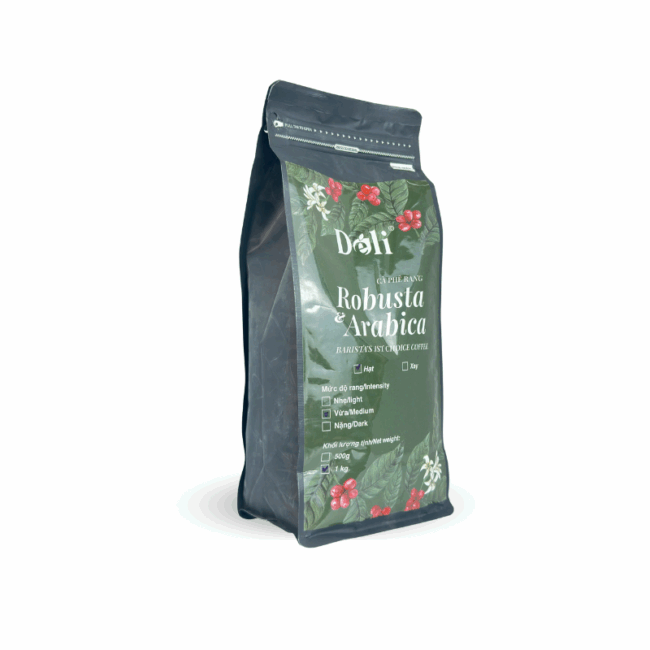 Cà Phê Hạt 1kg - 100% Robusta & Arabica - Hình ảnh 3