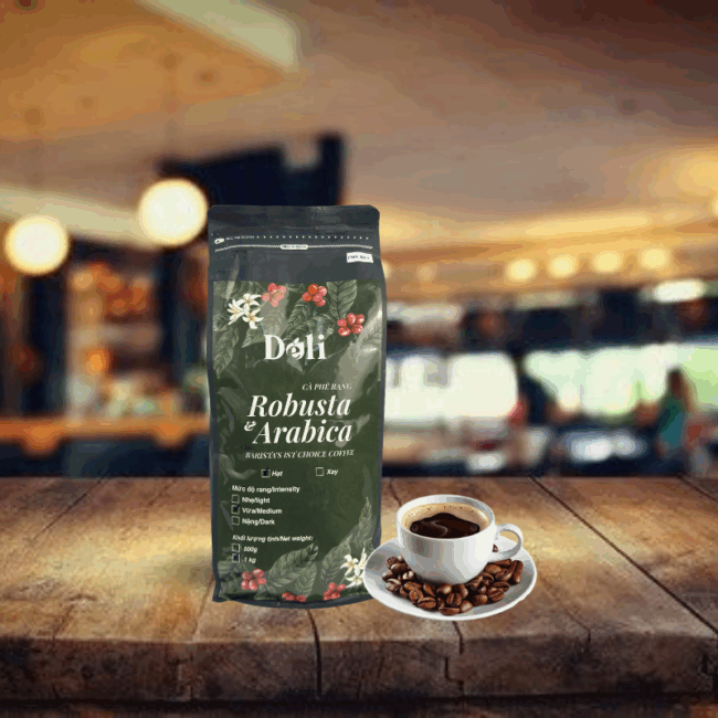 Cà Phê Hạt 1kg - 100% Robusta & Arabica - Hình ảnh 5