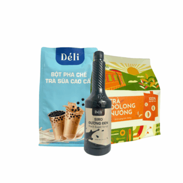 Combo Trà Sữa Oolong Đường Đen
