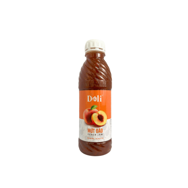 Combo Trà Đào [Hồng trà 400gr + Siro đào 1lít + Mứt đào 1lít Déli] - Hình ảnh 4