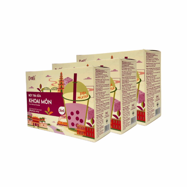 Bột Trà Sữa Khoai Môn 3in1 Déli - 320Gr (Hộp/8 gói) - Image 5
