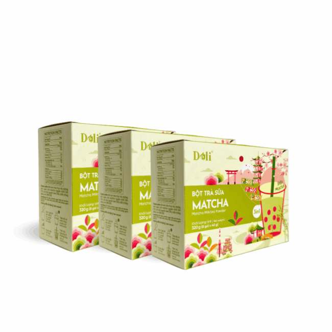Bột Trà Sữa Matcha 3in1 Déli - 320g (Hộp/8 gói) - Image 5
