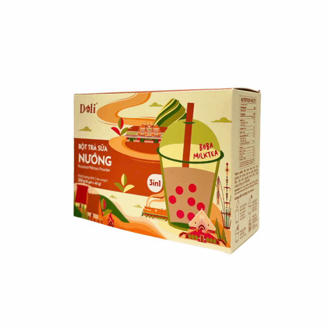 Bột Trà Sữa Nướng 3in1 Déli - 320gr (Hộp/8 gói) - Hình ảnh 3