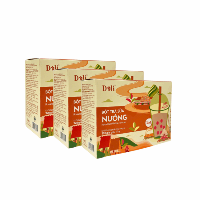 Bột Trà Sữa Nướng 3in1 Déli - 320gr (Hộp/8 gói) - Hình ảnh 5