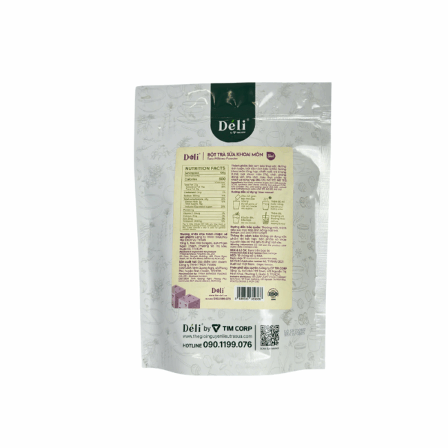 Bột trà sữa khoai môn 3in1 Déli - 1kg (25 ly) - Hình ảnh 3