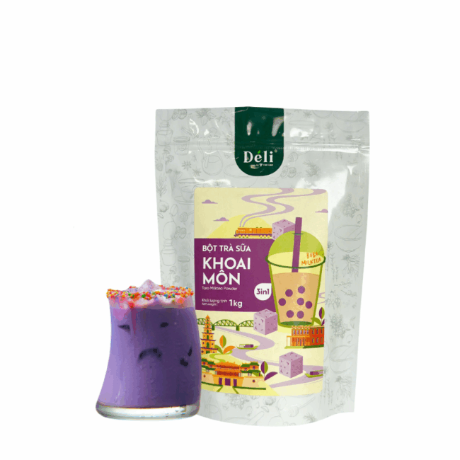 Bột trà sữa khoai môn 3in1 Déli - 1kg (25 ly)