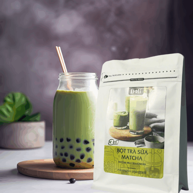 Bột trà sữa matcha 3in1 Déli - 250gr