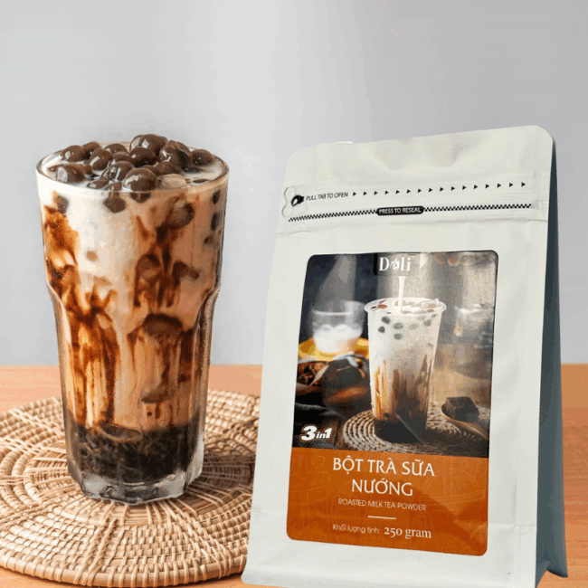 Bột trà sữa nướng 3in1 Déli - 250gr