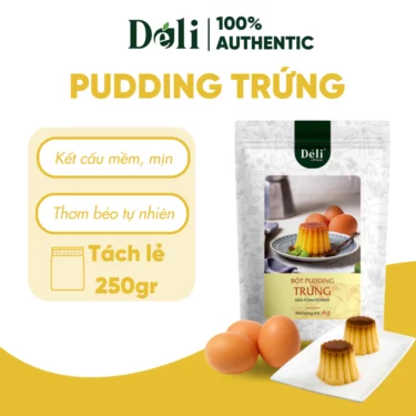 Pudding trứng Déli - Túi chiết 250gr