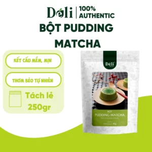 Pudding matcha Déli - Túi chiết 250gr
