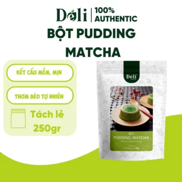 Pudding matcha Déli - Túi chiết 250gr