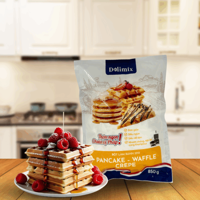 Bột Làm Bánh 3in1 Pancake - Waffle - Crepe - Hình ảnh 4