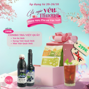 Combo Trà Việt Quất Déli